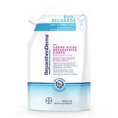 Crème Riche Réparatrice Corps Eco-Recharge 400ml Bepanthen