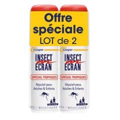 Repulsif Peau Zones Tropicales Adultes Et Enfants 2x75ml Insect Ecran