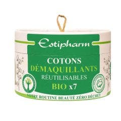 Cotons démaquillants réutilisables Bio x7 Estipharm
