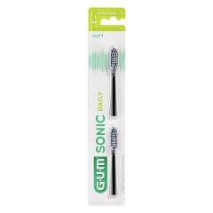 Recharges Brosse à Dents Noire x2 Sonic Daily Gum