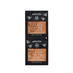 Masque Visage Raffermissant & Revitalisant à la Gelée Royale 2x8ml Express Beauty Apivita