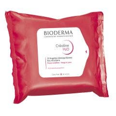 Lingettes démaquillantes x25 Crealine H2O Bioderma