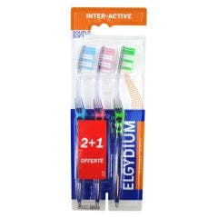 Brosse à dents Trio Souple Inter-Active Elgydium