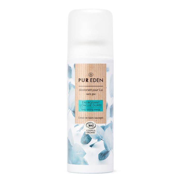 Déodorant Spray Pour Lui Énergisant Longue Durée 100ml Pur Eden