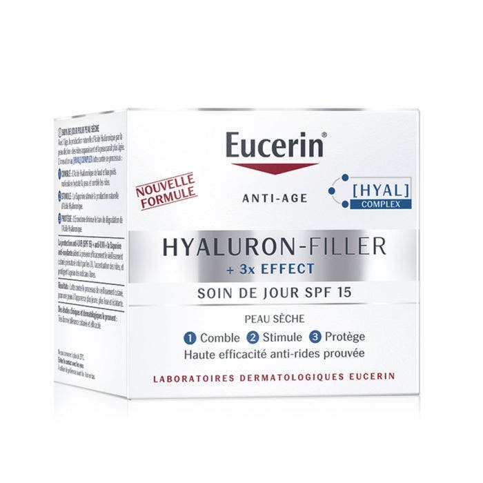 Soin De Jour Spf15 Anti-age Peaux Sèches 50ml +3x Effect Eucerin