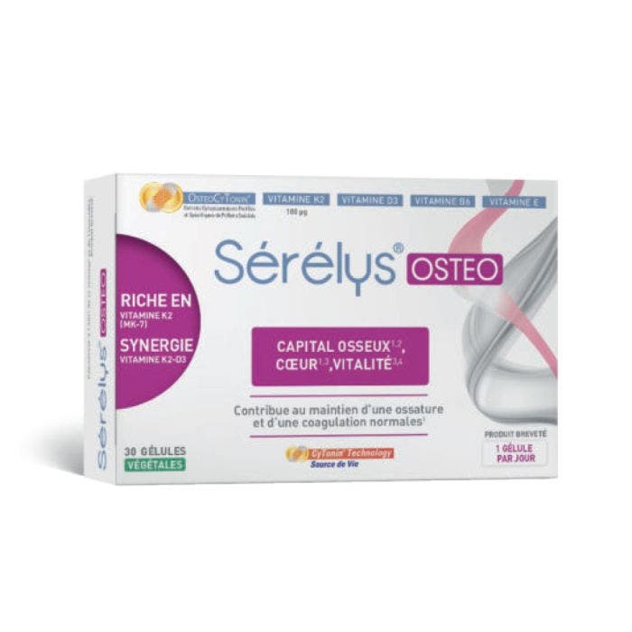 Capital Osseux, Coeur, Vitalité Ostéo 30 gélules végétales Serelys Pharma