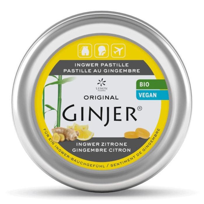 Pastilles Biologiques Au Gingembre Citron 40g Lemon Pharma