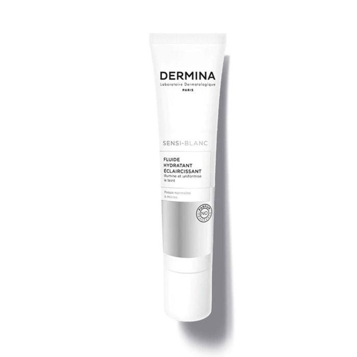 Fluide Hydratant Eclaircissant 40ml Sensi-Blanc Peaux Normales A Mixtes Dermina
