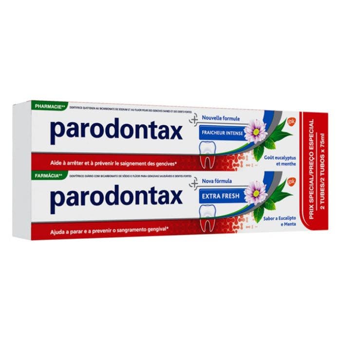 Dentifrice Fraicheur Intense 2x75ml Parodontax