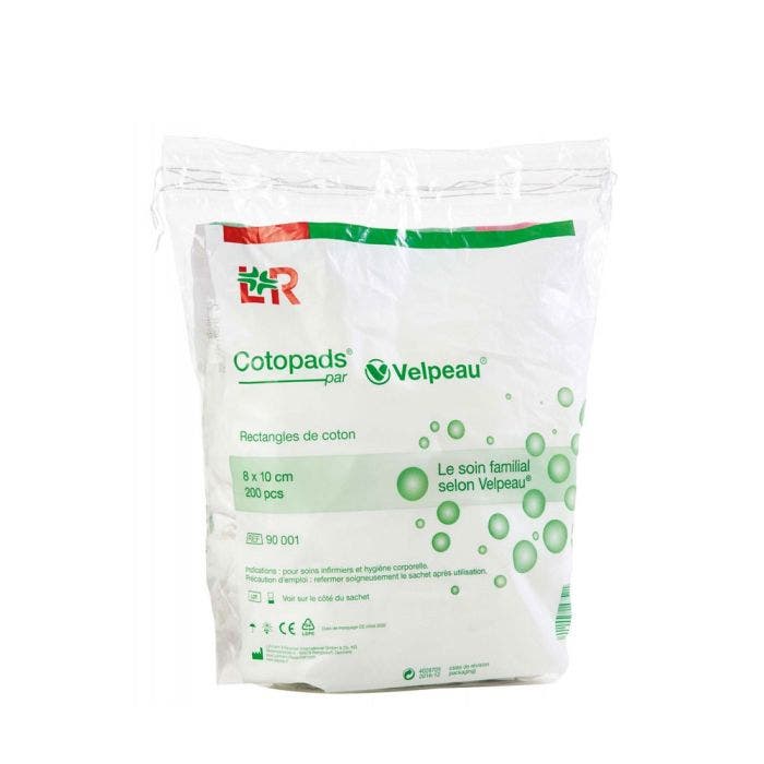 Coton Bio 8x10Cm 180 Pièces Cotopads par Velpeau Lohmann Rauscher