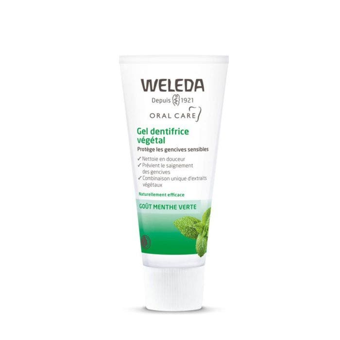 Gel Dentifrice Vegetal 75ml Goût menthe verte Weleda