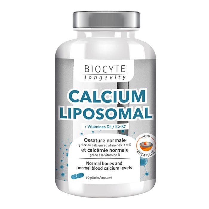 Calcium D3 K2 60 Gelules Biocyte