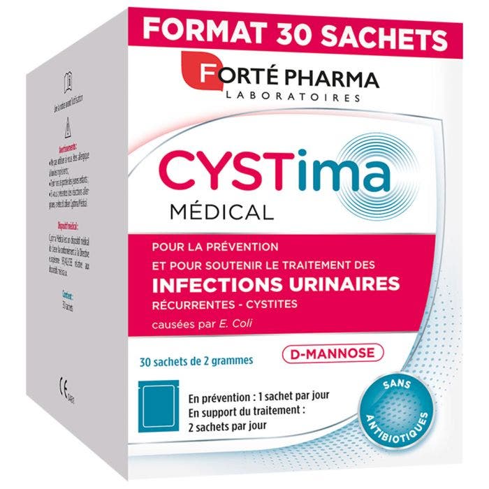 Infections Urinaires D-Mannose 30 sachets Cystima Forté Pharma