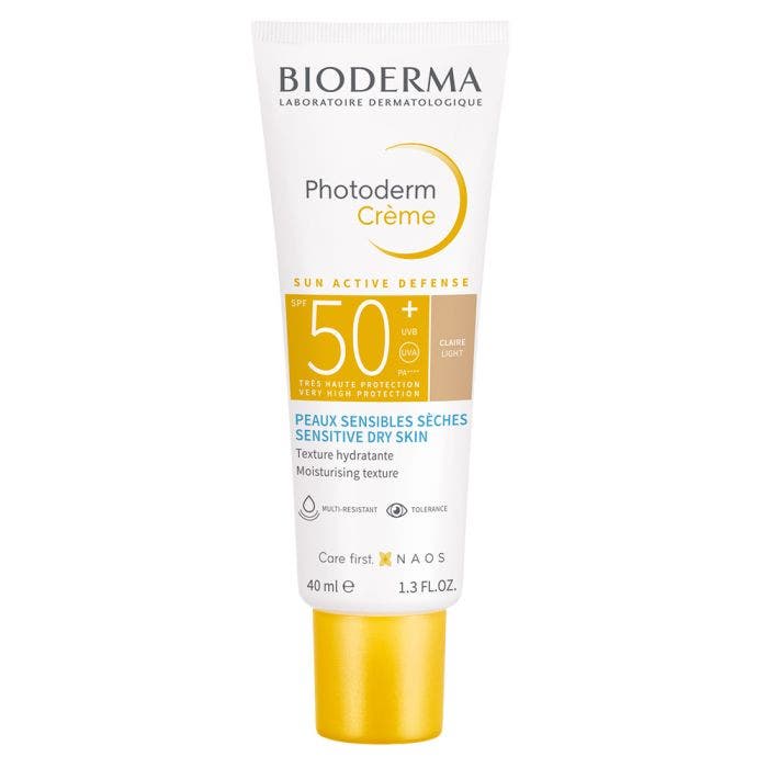 Crème teintée claire SPF50+ 40ml Photoderm Peaux sensibles sèches Bioderma