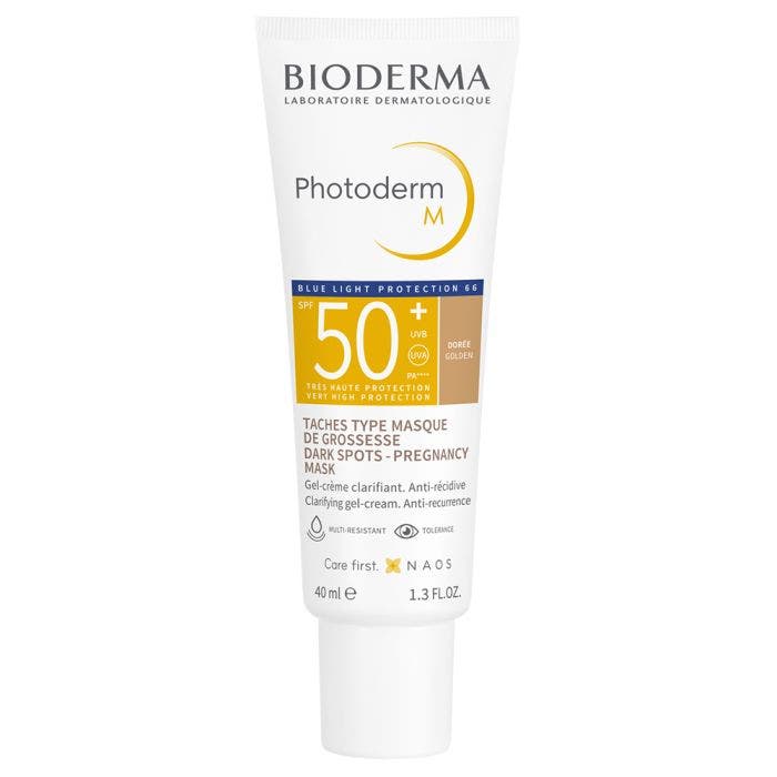 Gel-crème clarifiant anti-récidive SPF50+ Teinte dorée 40ml Photoderm M Bioderma