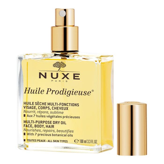 Huile Seche Multi-fonctions 100ml Huile Prodigieuse Visage Corps Et Cheveux Nuxe