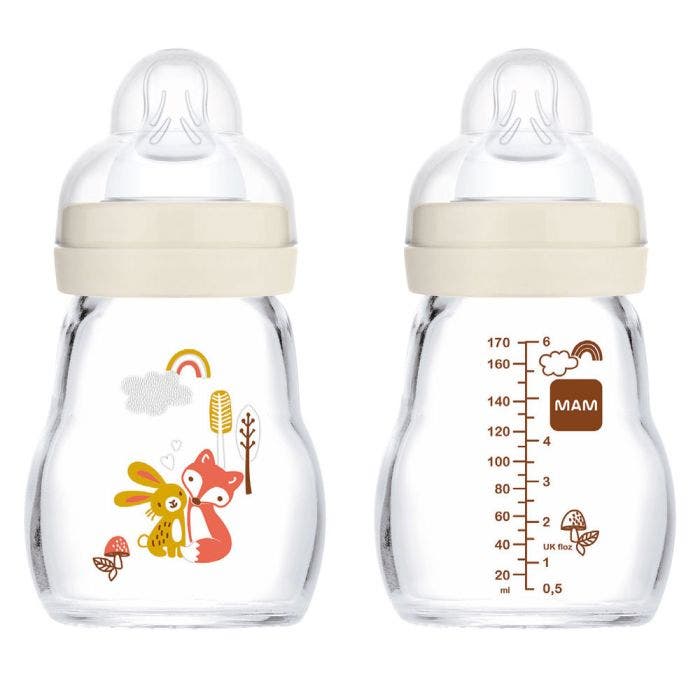 Biberon En Verre Debit 1 Premium 0 Mois Et Plus 170 ml Mam