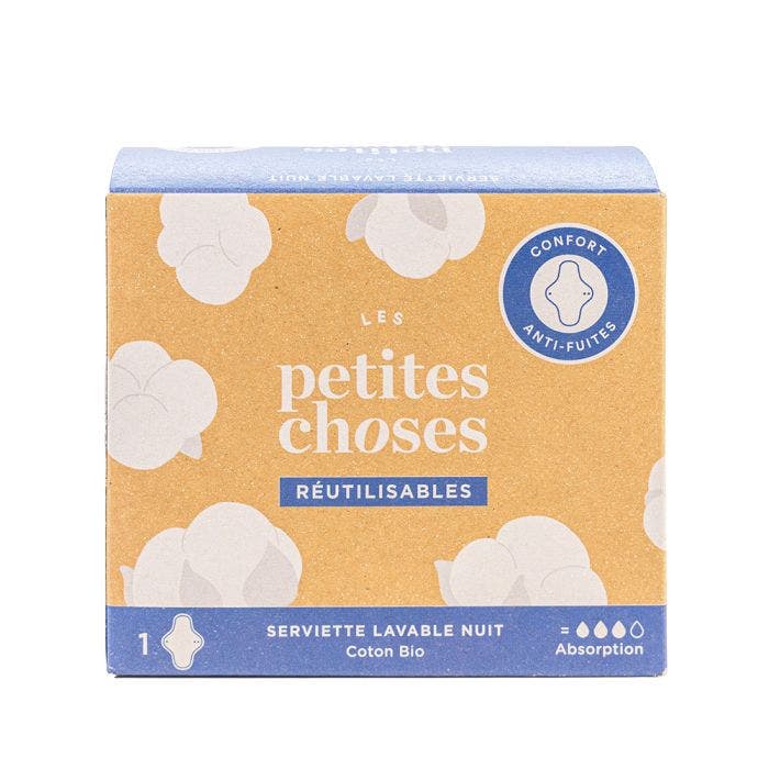 Serviette Lavable Nuit Coton Bio x1 Les Petites Choses