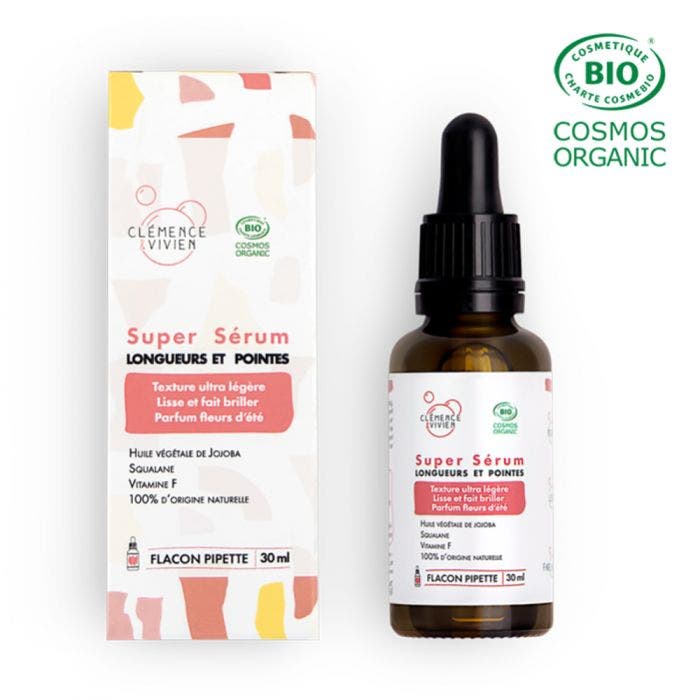 Super sérum longueurs et pointes Bio 30ml Clemence&Vivien