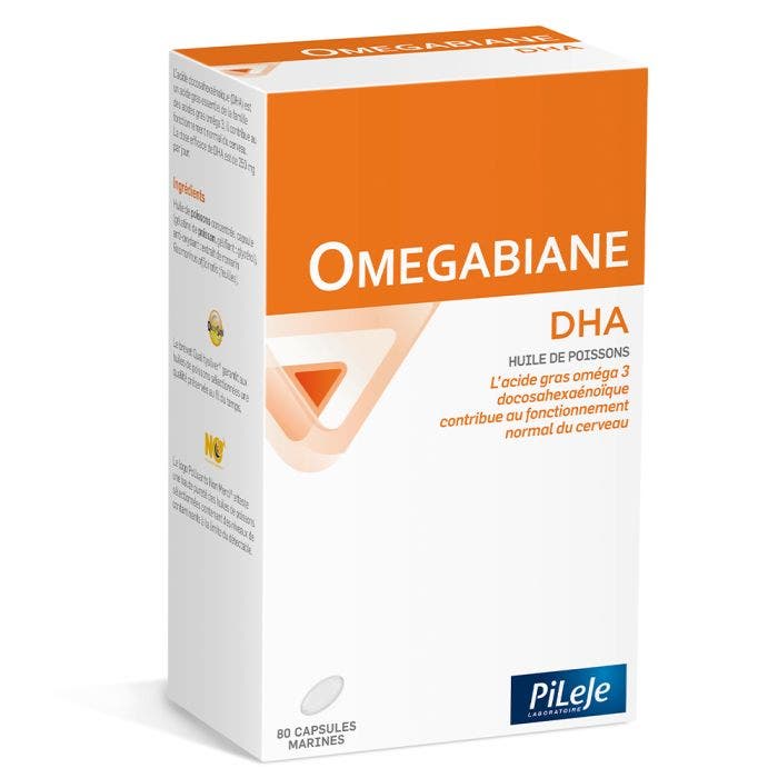 DHA 80 capsules Omegabiane Pileje