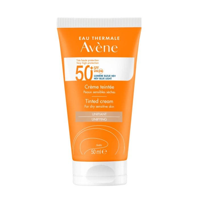 Creme Teintée SPF50+ 50ml Solaire Peaux sensibles sèches Avène Avène
