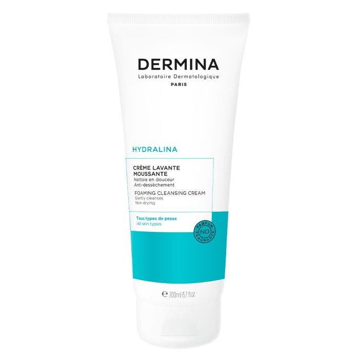 Creme Lavante Moussante 200ml Hydralina Dermina