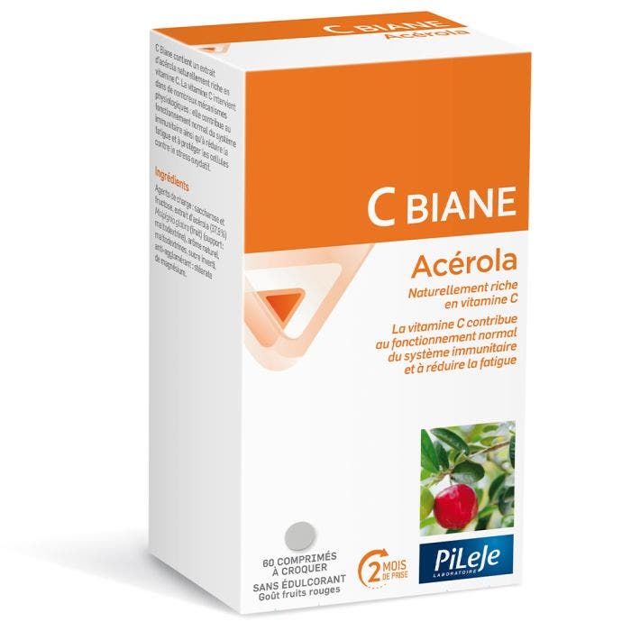 C Biane Acérola 60 comprimés Pileje