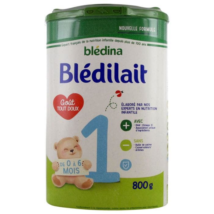 Bledilait 1 Lait En Poudre Premier Age De 0 A 6 Mois 800g Blédina