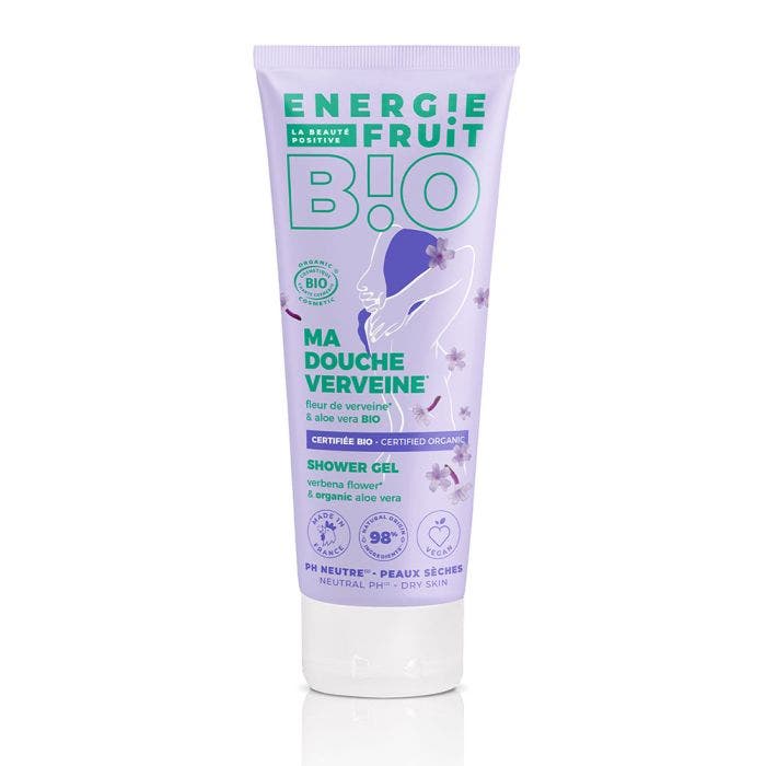 Gel Douche Certifie Bio Fleur De Verveine & Aloe Vera 200ml Energie Fruit