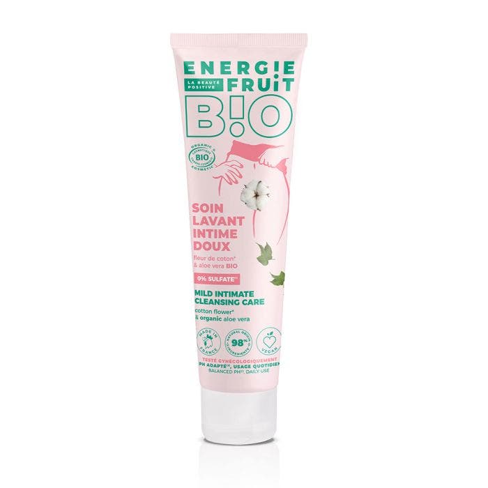 Soin Lavant Intime Certifie Bio Fleur De Coton & Aloe Vera Bio 150ml Energie Fruit