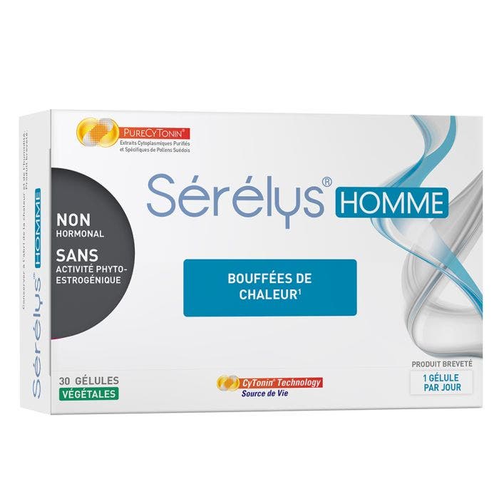 Homme 30 Comprimes Bouffees De Chaleur Serelys Pharma