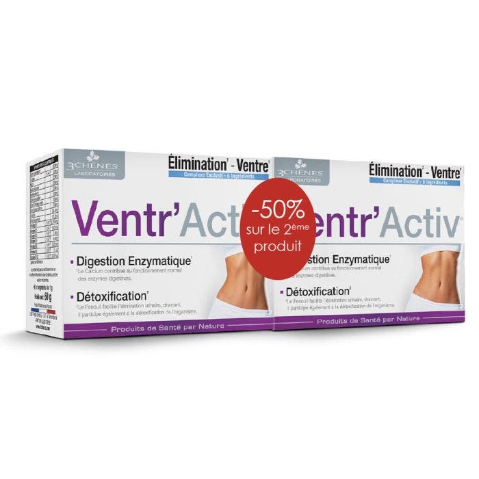 Ventr'activ 2x60 comprimés 3 Chênes