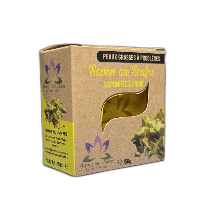 Savon au soufre 150gPeaux grasses à problèmes Pharma Bio Univers Easypara
