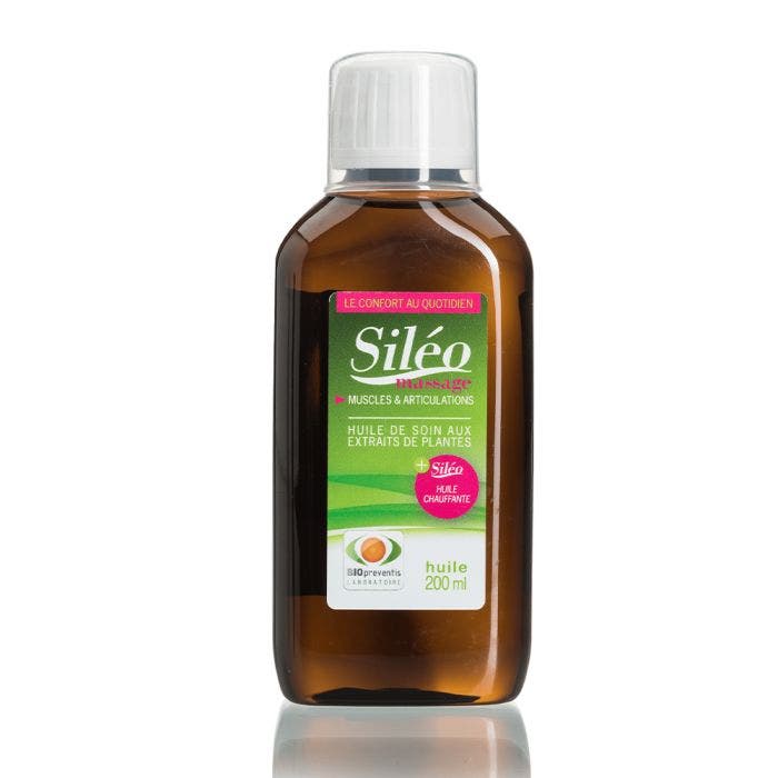 Huile de Massage Chauffante 2% CBD 200ml Sileo