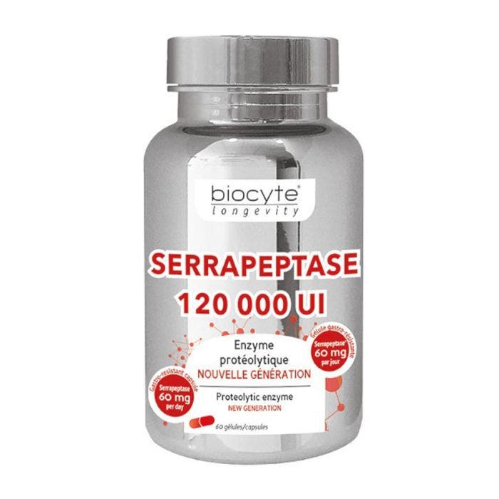 Serrapeptase x60 gélules Biocyte