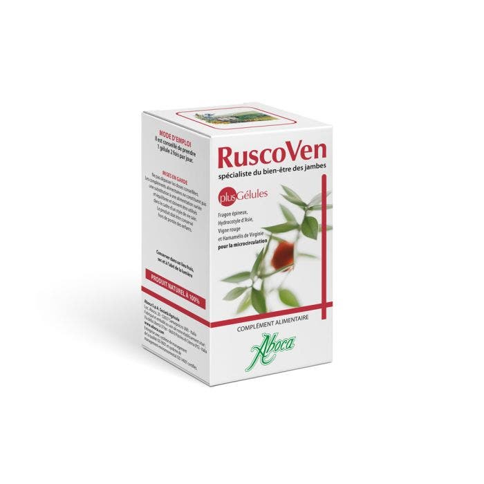 Ruscoven Plus 50 Gelules Jambes légères Aboca