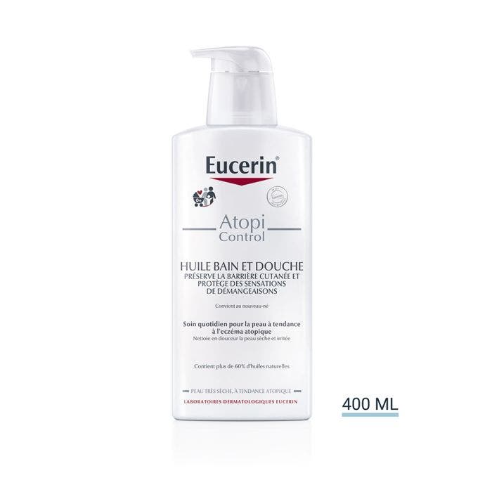 Huile Bain Et Douche Peaux Seches Atopiques 400ml Atopicontrol Eucerin