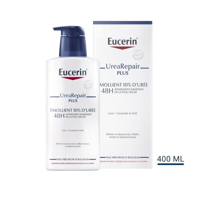 Emollient 10% D'uree 400ml UreaRepair Plus Peaux Seches Eucerin