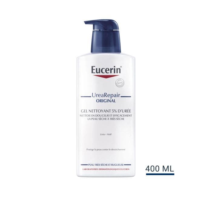 Gel Nettoyant 5% D'uree 400ml UreaRepair Plus Original Peaux Seches Eucerin