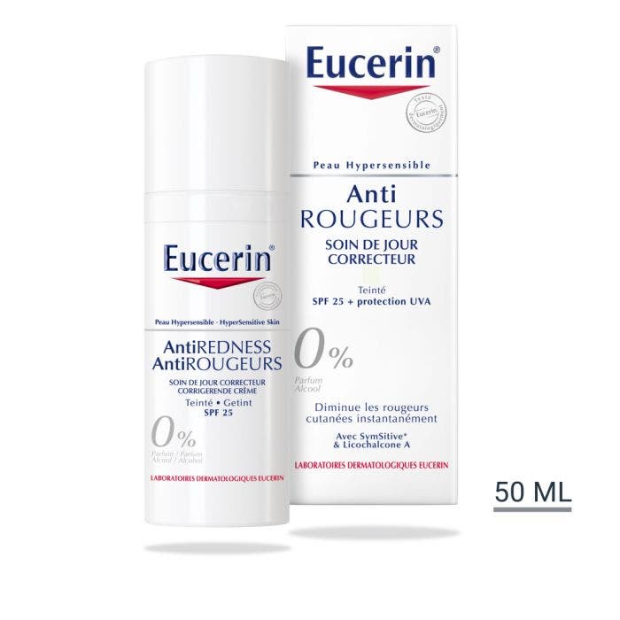 Anti Rougeurs Soin De Jour Teinte 50ml Peau Hypersensible Eucerin