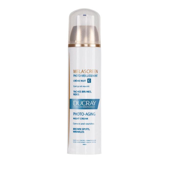 Photo Vieillissement Creme Nuit Taches Brunes Et Rides 50ml Melascreen Ducray