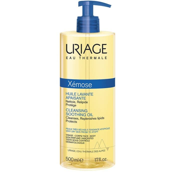 Huile Lavante Apaisante Peaux Tres Seches A Tendance Atopique 500ml Xemose Uriage