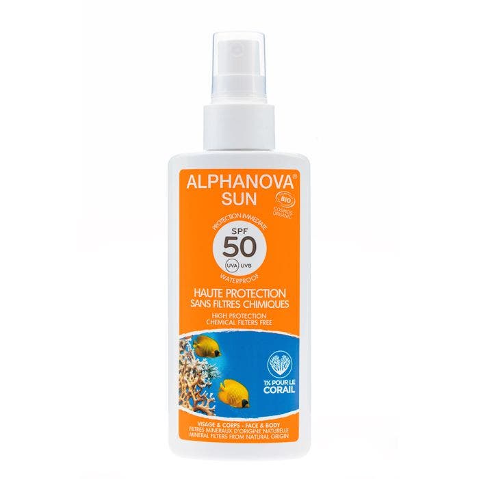 Sun Creme Solaire Haute Protection Spf50 Bio 125g Alphanova