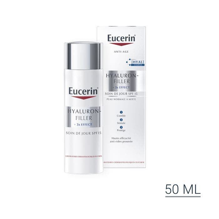 Soin de Jour Peau normale à mixte SPF15 50ml Hyaluron-Filler + 3x Effect +3x Effect Eucerin