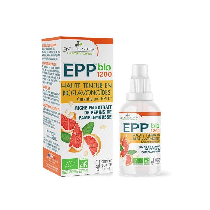Extrait De Pepins De Pamplemousse 1200 Bio 50ml 3 Chênes