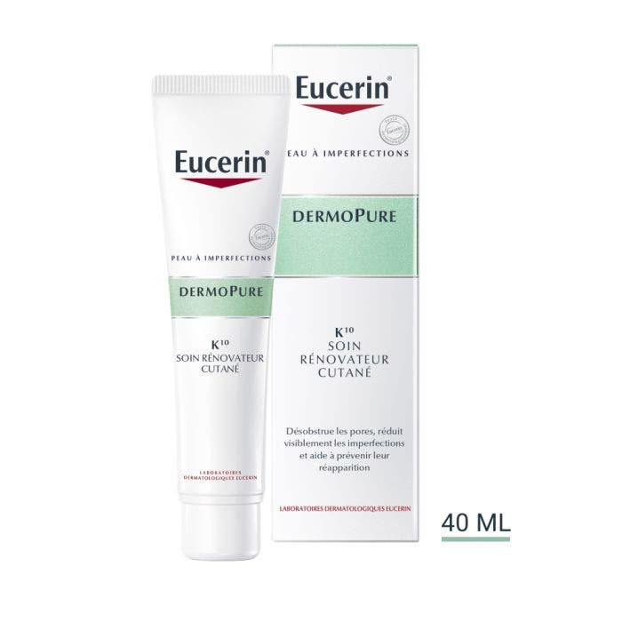 K10 Soin Renovateur Cutane Peaux A Imperfections 40ml Dermopure Eucerin