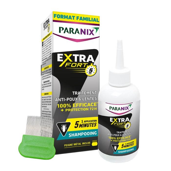 Extra Fort Shampooing Anti Poux Et Lentes 300ml Paranix