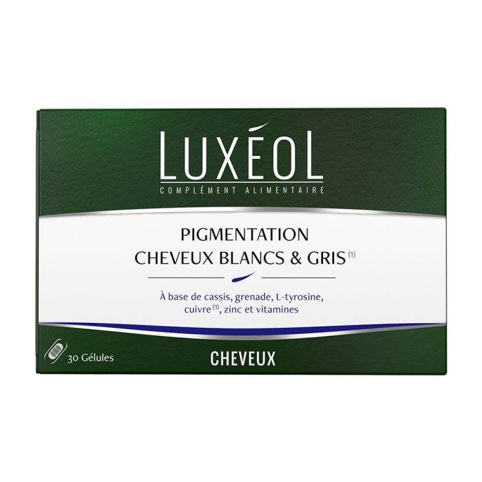 Pigmentation Cheveux Blancs & Gris 30 gélules Luxeol