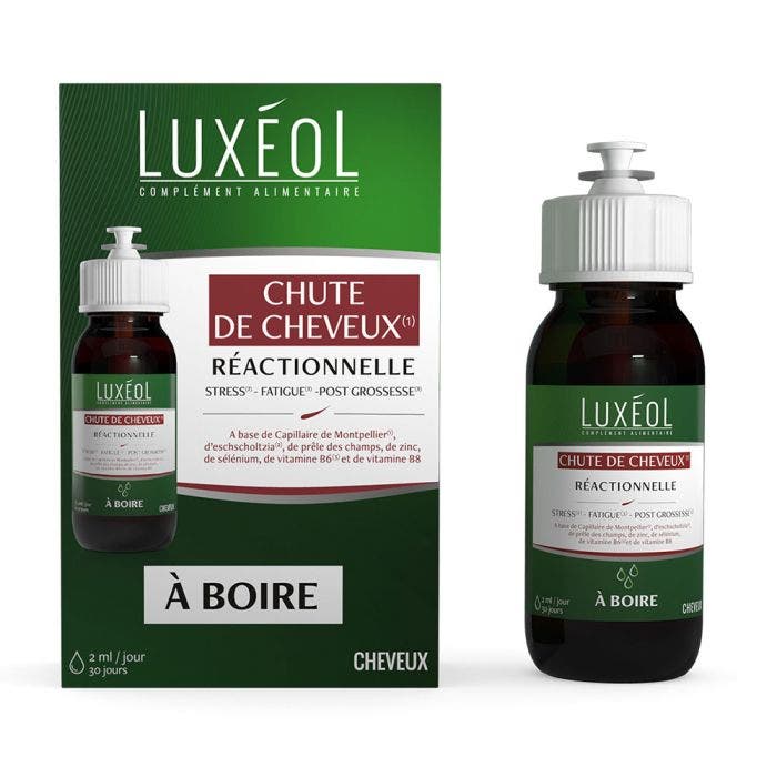 Chute De Cheveux Réactionnelle à boire 60ml Luxeol