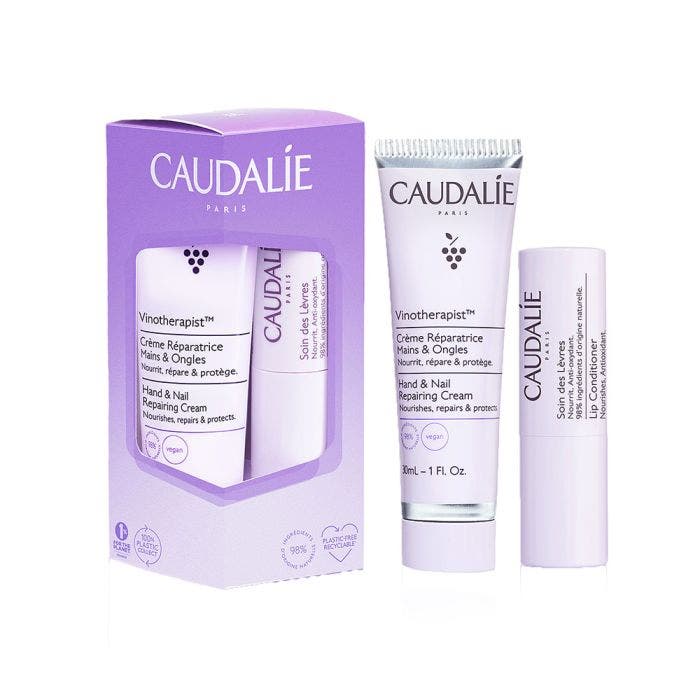 Duo Crème Mains + Soin Des Lèvres Vinotherapist Caudalie